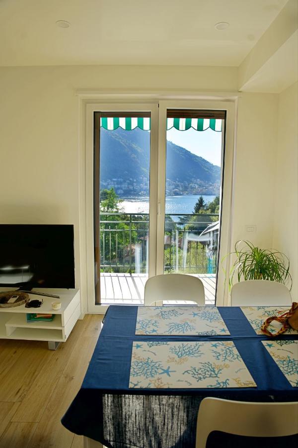 The Blue - Lake / City View Modern Apt Near Villa Olmo Como Exteriér fotografie